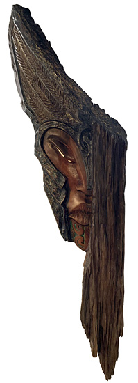 Joe Kemp nz Maori carving, wall mask